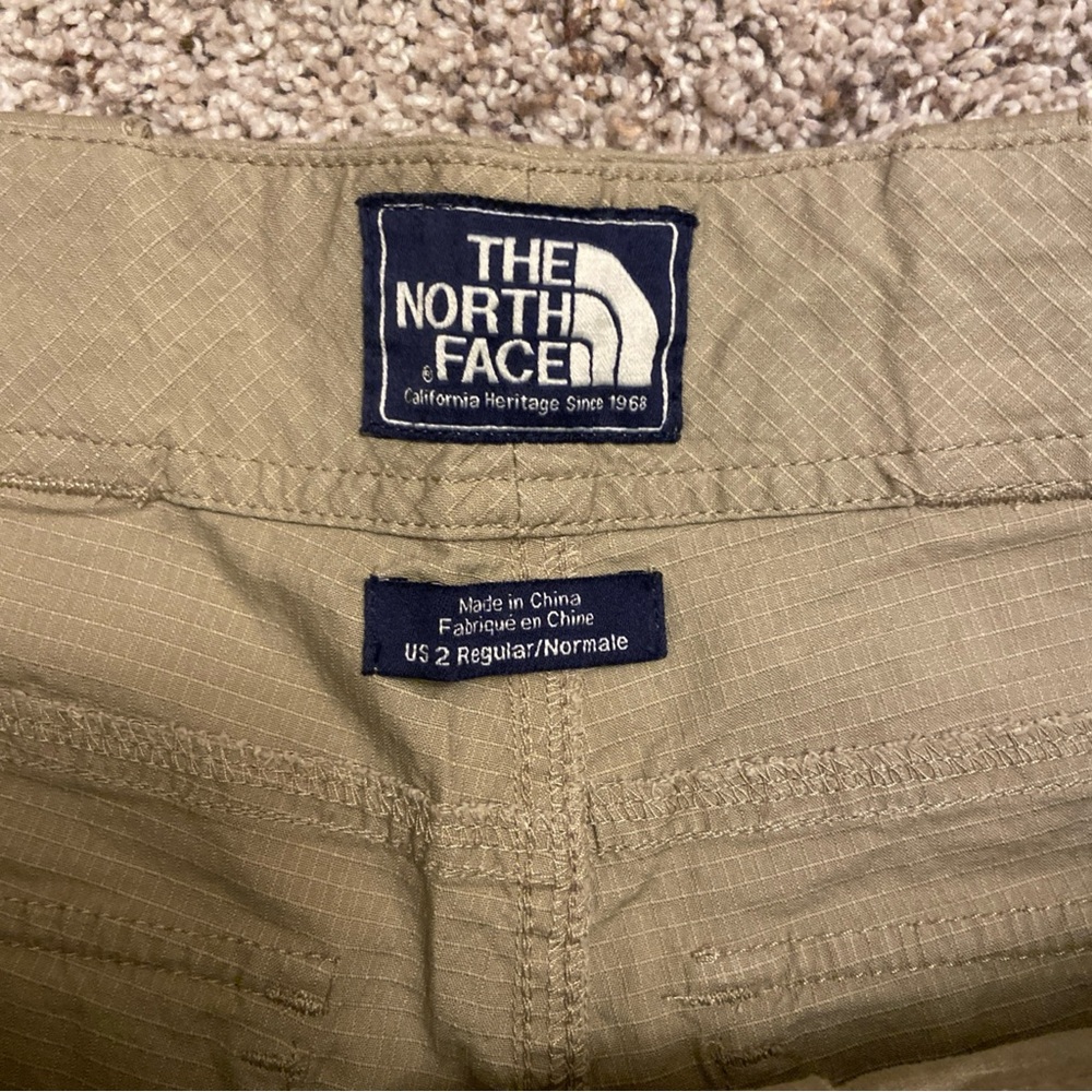 The North Face Women's Khaki Cargo Shorts - Picture 2 of 3